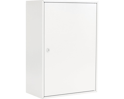 Cutie depozitare chei Rottner S300 380x550x205 mm, 300 cârlige, gri deschis Dulap de chei alb din metal cu încuietoare