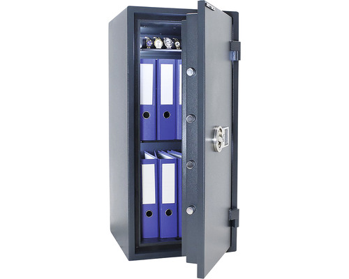 Seif deschis cu dosare și ceasuri