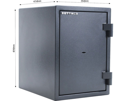 Seif Rottner cu dimensiunile 450 mm x 490 mm x 360 mm