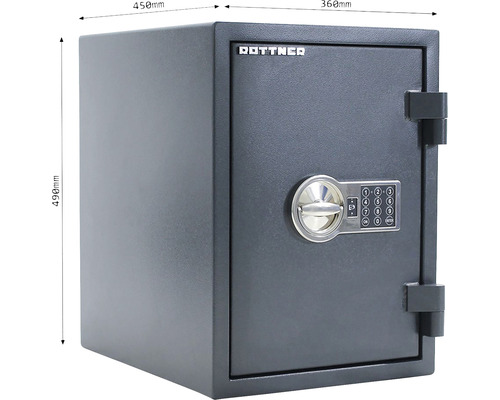 Seif Döttner cu închidere digitală, 490x450x360 milimetri