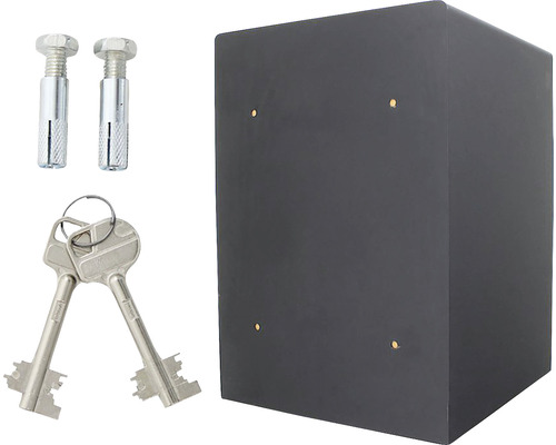 Seif gri pentru chei cu două chei și două dibluri