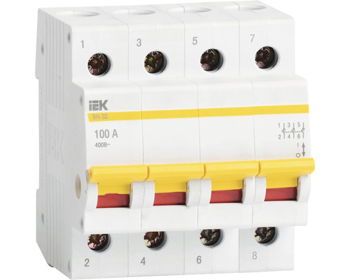 Întreruptor separator de sarcină IEK VN-32 4P 100A 400V
