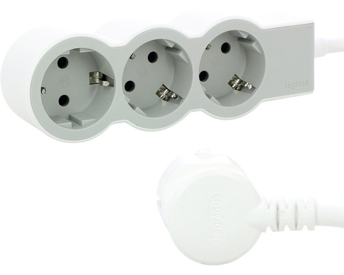Prelungitor cu trei prize și logo Legrand