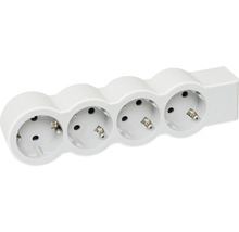 Multipriză electrică fără cablu Legrand RevOlution 4 prize, alb/gri