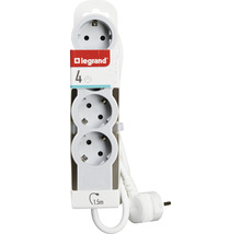 Prelungitor electric Legrand RevOlution 4 prize 1,5m 3680W, alb/gri