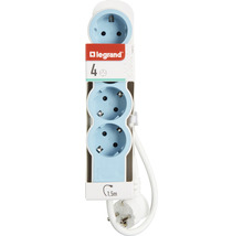 Prelungitor electric Legrand RevOlution 4 prize 1,5m 3680W, alb/albastru