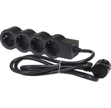 Prelungitor electric Legrand RevOlution 4 prize 1,5m 3680W, negru