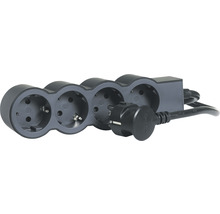 Prelungitor electric Legrand RevOlution 4 prize 5m 3680W, negru