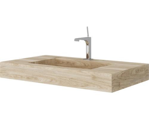 Blat de lavoar din lemn cu baterie