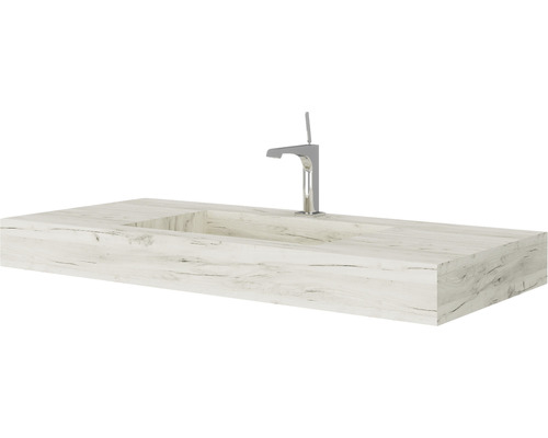 Chiuvetă cu lavoar încorporat și baterie