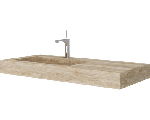 Chiuvetă din lemn cu robinet