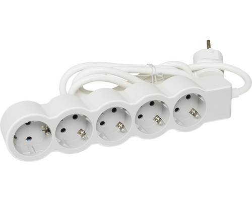 Prelungitor cu cinci prize și cablu