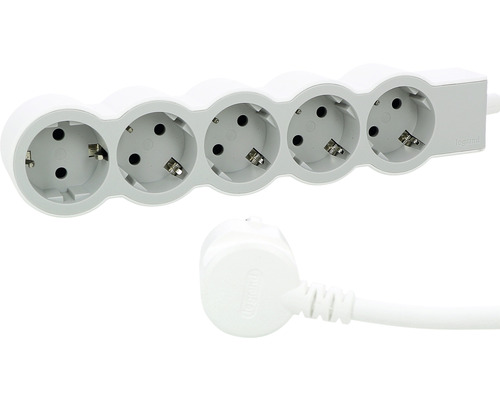 Prelungitor cu cinci prize și cablu