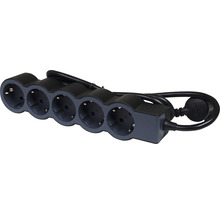 Prelungitor electric Legrand RevOlution 5 prize 1,5m 3680W, negru