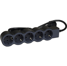 Prelungitor electric Legrand RevOlution 5 prize 1,5m 3680W, negru