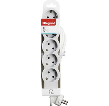 Prelungitor electric Legrand RevOlution 5 prize 3m 3680W, alb/gri