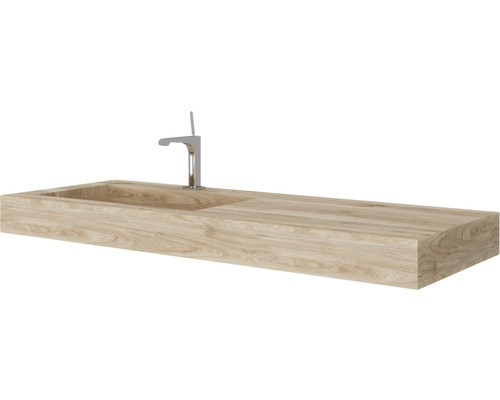 Chiuvetă din lemn cu robinet