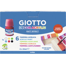 Set culori acrilice Giotto Decor Acrylic 6x25 ml