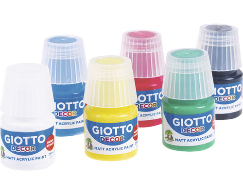 Set culori acrilice Giotto Decor Acrylic 6x25 ml