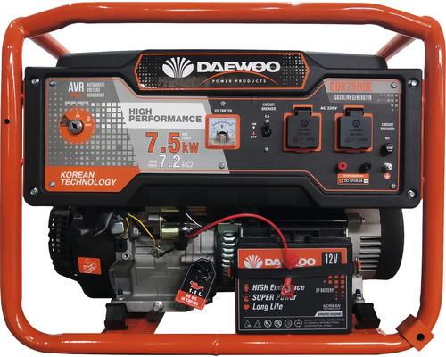 Generator curent pe benzină Daewoo GDK7500E 7500W, monofazic