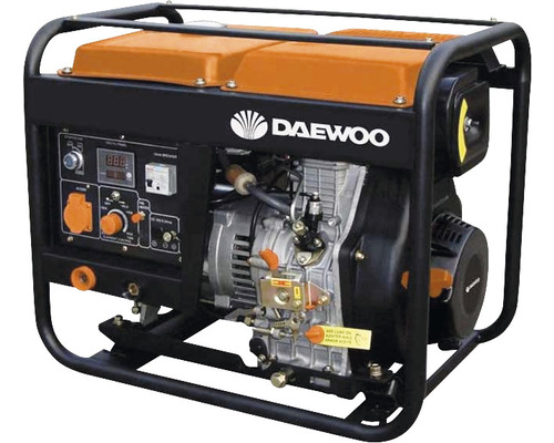Generator curent pe benzină Daewoo GDAW190AC 3600W, monofazic, pentru sudură Generator de curent Daewoo în cadru metalic