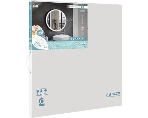 Ambalaj oglindă de baie FOCOO cu iluminare LED