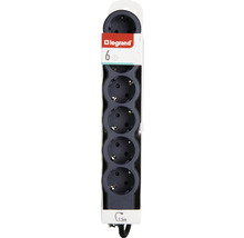 Prelungitor electric Legrand RevOlution 6 prize 1,5m 3680W, negru