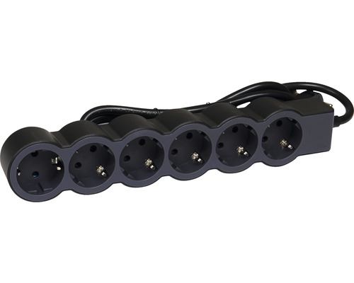 Prelungitor cu șase prize și cablu