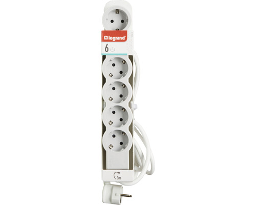 Bloc de prize cu șase prize și cablu de trei metri