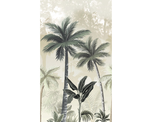 Fototapet vlies Smart Art Easy 47203 palmieri verde închis/bej 159x270 cm