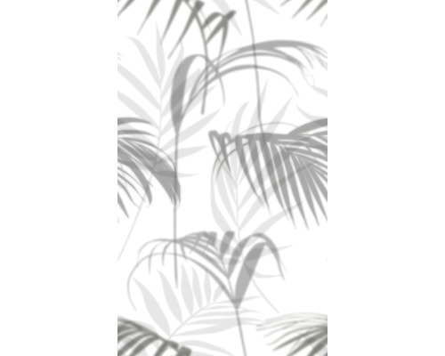 Fototapet vlies Smart Art Easy 47210 frunze gri/alb 159x270 cm Model de umbre de frunze de palmier pentru decorarea peretilor