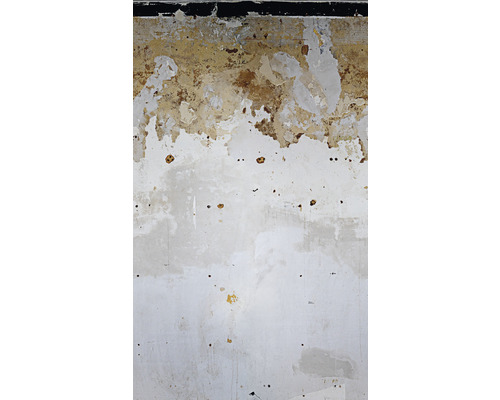 Fototapet vlies Smart Art Easy 47226 gri/maro 159x270 cm Perete deteriorat cu resturi de vopsea și găuri de foraj