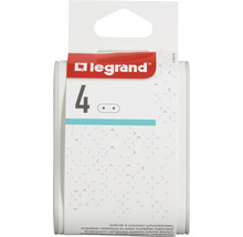 Multi ștecher Legrand RevOlution 4 prize fără împământare, alb/gri