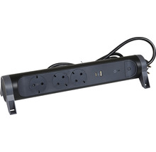 Bloc multipriză cu porturi USB și întrerupător