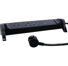 Prelungitor cu trei prize și două porturi USB