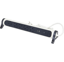 Prelungitor cu cinci prize și porturi USB