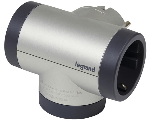 Adaptor priză T cu sigla Legrand