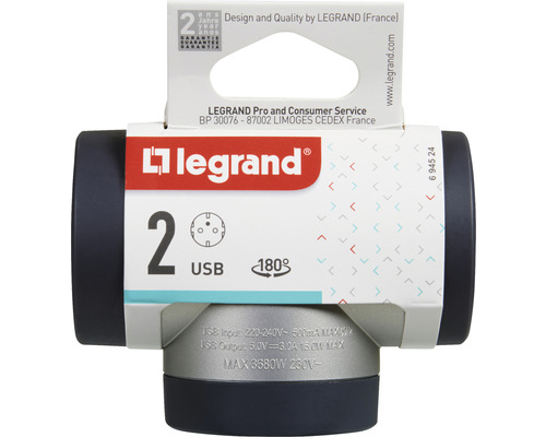 Adaptor Legrand cu două porturi USB