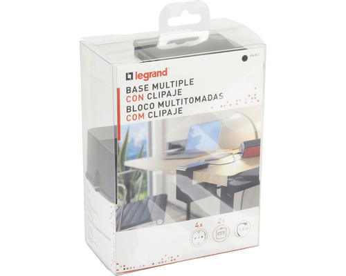 Priza multiplă Legrand cu clips în ambalaj