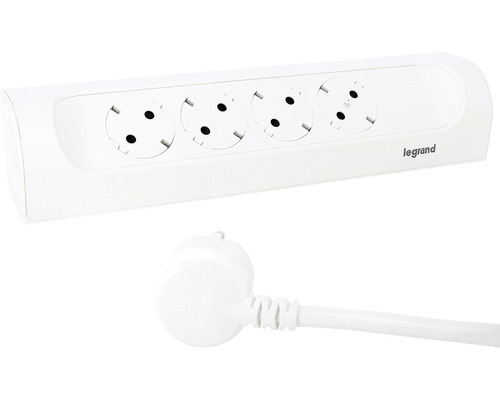 Prelungitor cu patru prize și logo Legrand
