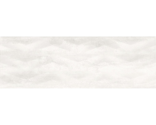 Faianță decorativă Spectre White Axis 25 x 75 cm Faianță decorativă albă cu model în zigzag