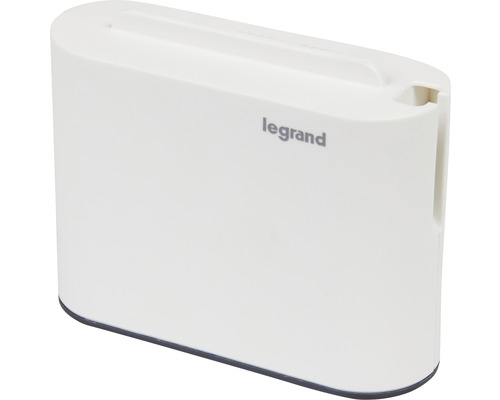 Multi ștecher Legrand RevOlution 2 prize + 1x USB + 1x USB tip C, alb/negru, cu suport de telefon