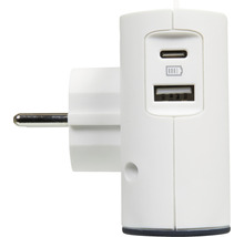 Ștecher cu porturi USB A și USB C