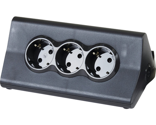 Prelungitor electric Legrand RevOlution 3 prize + 2x USB 1,5m 3680W, negru, cu întrerupător, protecție la suprasarcină, suport de telefon/tabletă