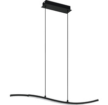 Lumină suspendată neagră cu design ondulat pentru interior
