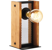 Veioză vintage Calandra E27 max. 1x42W, lemn/negru
