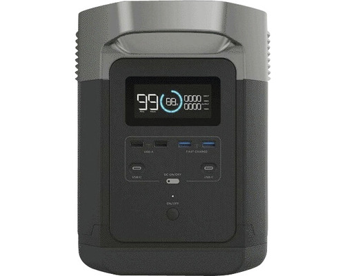 Stație de alimentare portabilă cu afișaj și porturi USB