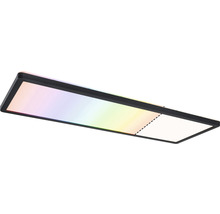 Panou cu LED integrat Auria 23W 2000 lumeni 58x20 cm, lumină RGBW, montaj aplicat, negru, cu telecomandă-thumb-2
