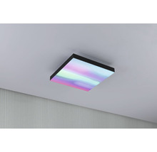 Plafonieră LED pătrată cu efect de lumină multicoloră pe tavan