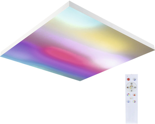 Plafonieră LED pătrată cu gradient de culoare și telecomandă